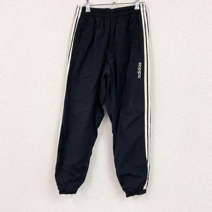 90s adidas　アディダス　デサント製　トラックパンツ/ナイロンパンツ　黒　ブラック　M～Lサイズ　古着