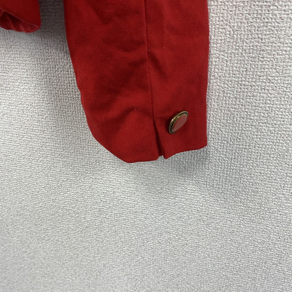 70s　PENDELTON　ペンドルトン　ウールノーカラージャケット　ヴィンテージ　赤　レッド　14サイズ　古着