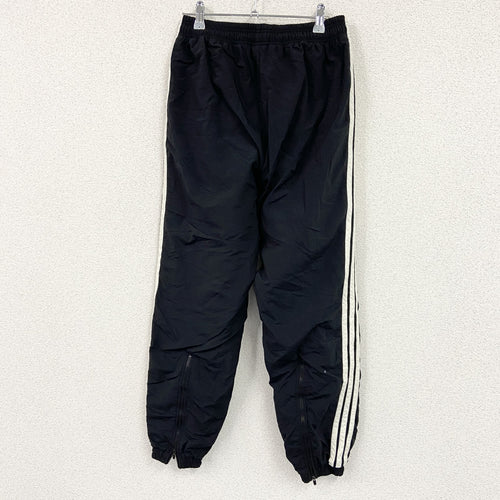 90s adidas　アディダス　デサント製　トラックパンツ/ナイロンパンツ　黒　ブラック　M～Lサイズ　古着