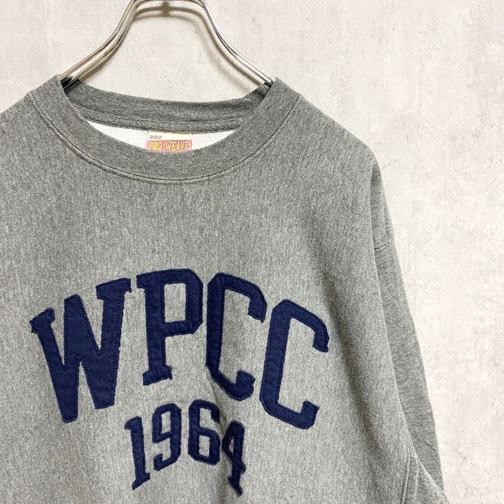 古着 used　MV SPORT PRO-WEAVE　WPCC 1964　長袖スウェット　トレーナー　グレー　Mサイズ