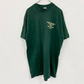 FRUIT OF THE LOOM　半袖プリントTシャツ　シングルステッチ　ヴィンテージ　緑　グリーン　XLサイズ カットソー メンズ コットン 古着