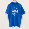 FRUIT OF THE LOOM　半袖プリントTシャツ　シングルステッチ　ヴィンテージ　青　ブルー　Lサイズ　古着