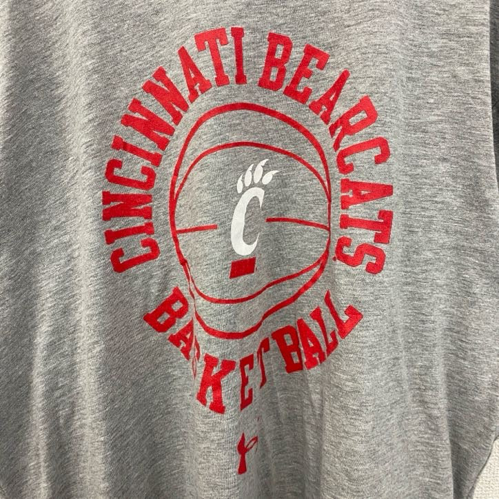 UNDER ARMOUR　アンダーアーマー　半袖プリントTシャツ　シンシナティ・ベアキャッツ　グレー　灰色　XLサイズ　古着