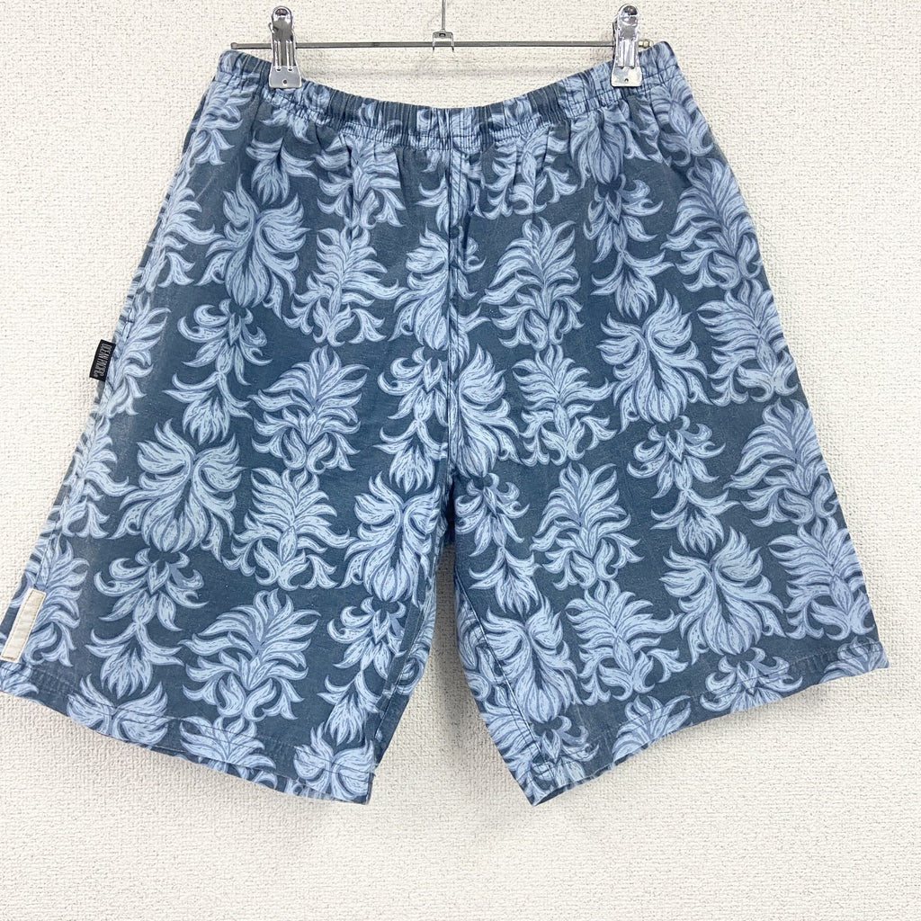 OCEAN PACIFIC　オーシャンパシフィック　ハーフパンツ/ショートパンツ　総柄　青　ブルー　Lサイズ　古着