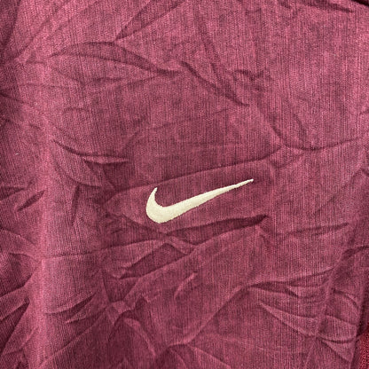 NIKE　ナイキ　ハーフジッププルオーバー　スウッシュ　ボルドー　2XLサイズ