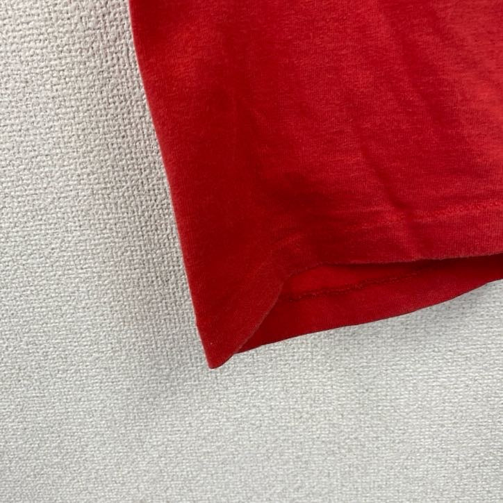 FRUIT OF THE LOOM　半袖プリントTシャツ　シングルステッチ　ヴィンテージ　赤　レッド　XLサイズ カットソー メンズ コットン 古着