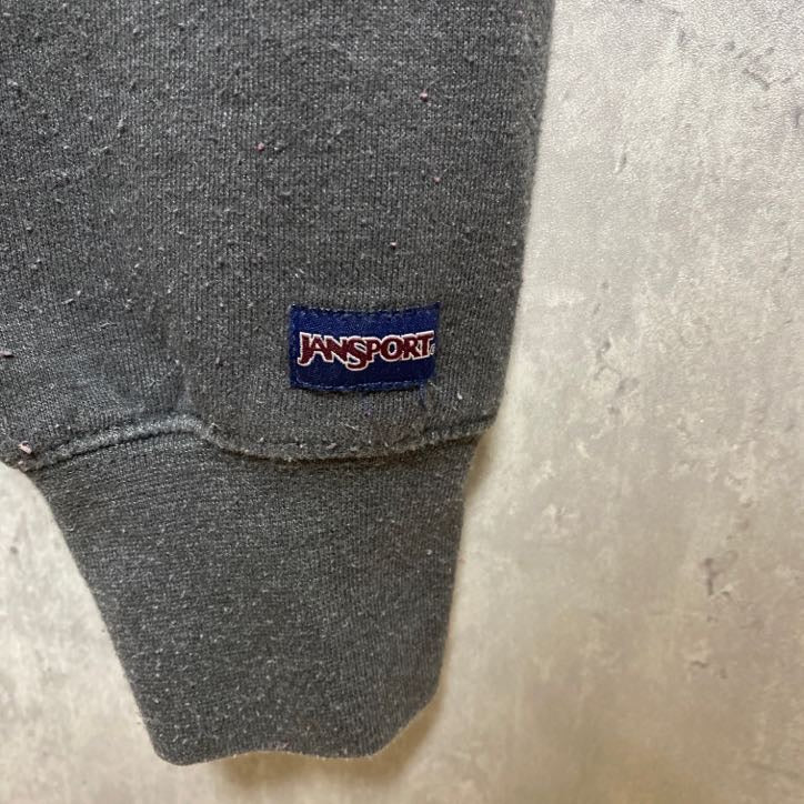 JANSPORT ジャンスポーツ　長袖ハーフジップスウェット　トレーナー　ハイネック　スパンコール　B　Mサイズ　古着
