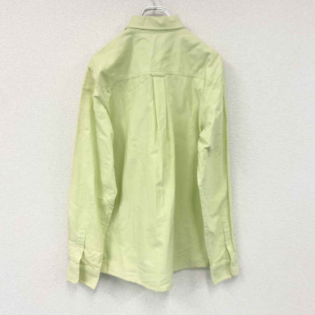Carhartt　カーハート　長袖ボタンダウンシャツ　黄緑　ライムグリーン　Lサイズ メンズ コットン 古着