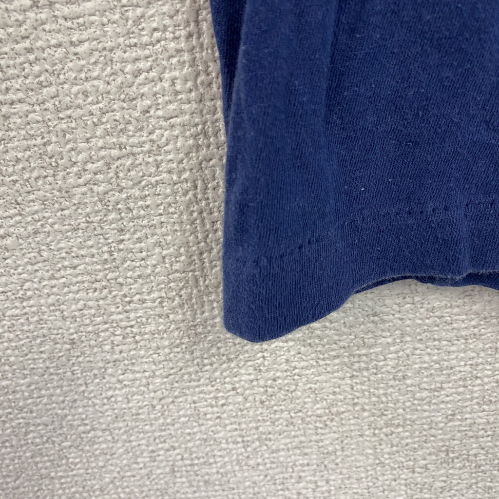 DREW PEARSON　半袖プリントTシャツ　ヴィンテージ　シングルステッチ　紺　ネイビー　Lサイズ　古着