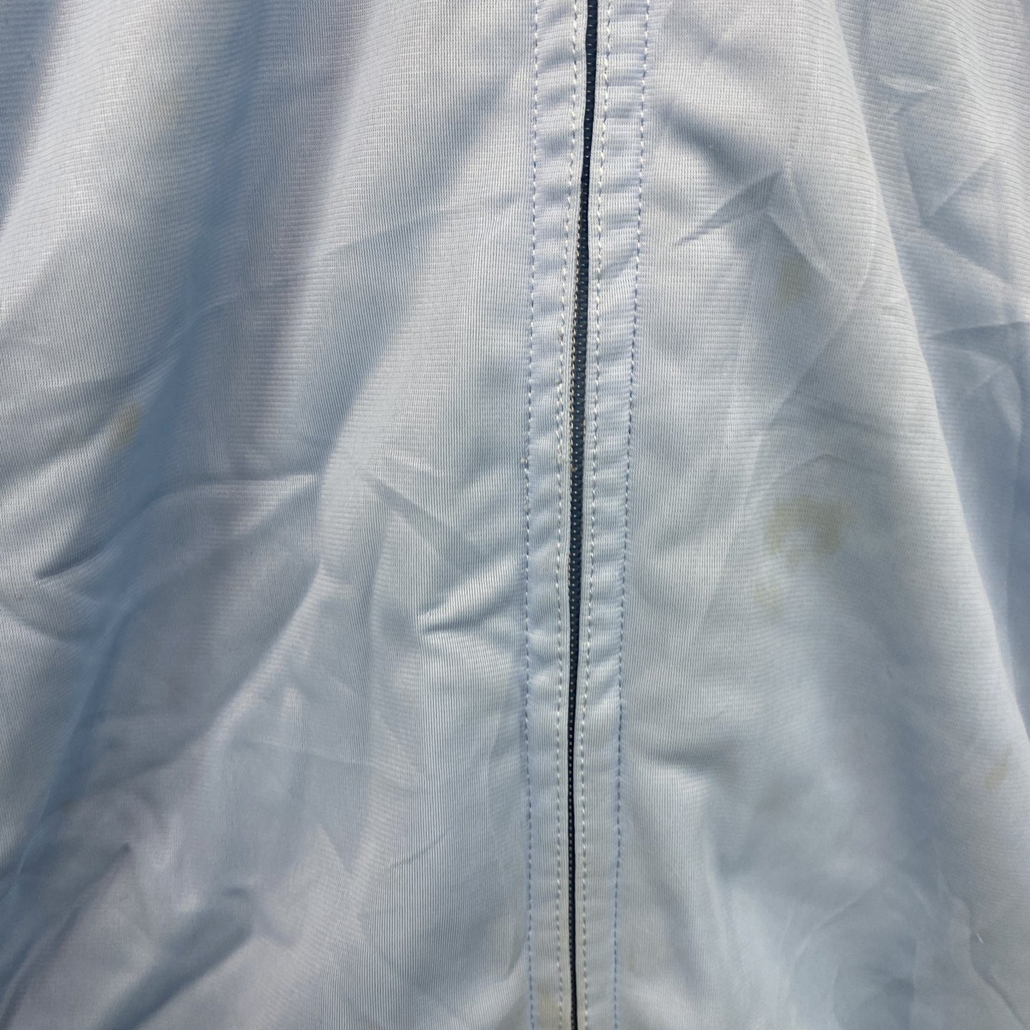 70s～　adidas　アディダス　ATP　ノーカラートラックジャケット/ジャージ　トレフォイルロゴ　ヴィンテージ　青　ブルー