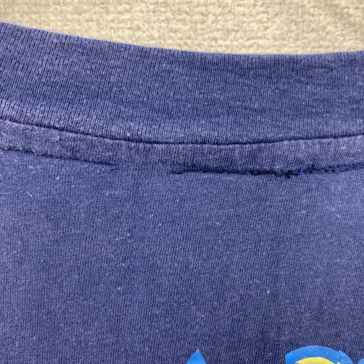 DREW PEARSON　半袖プリントTシャツ　ヴィンテージ　シングルステッチ　紺　ネイビー　Lサイズ　古着