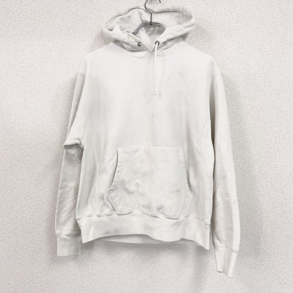 Champion　チャンピオン　リバースウィーブ　スウェットパーカー/フーディー　完全目無し　白　ホワイト　XLサイズ　古着