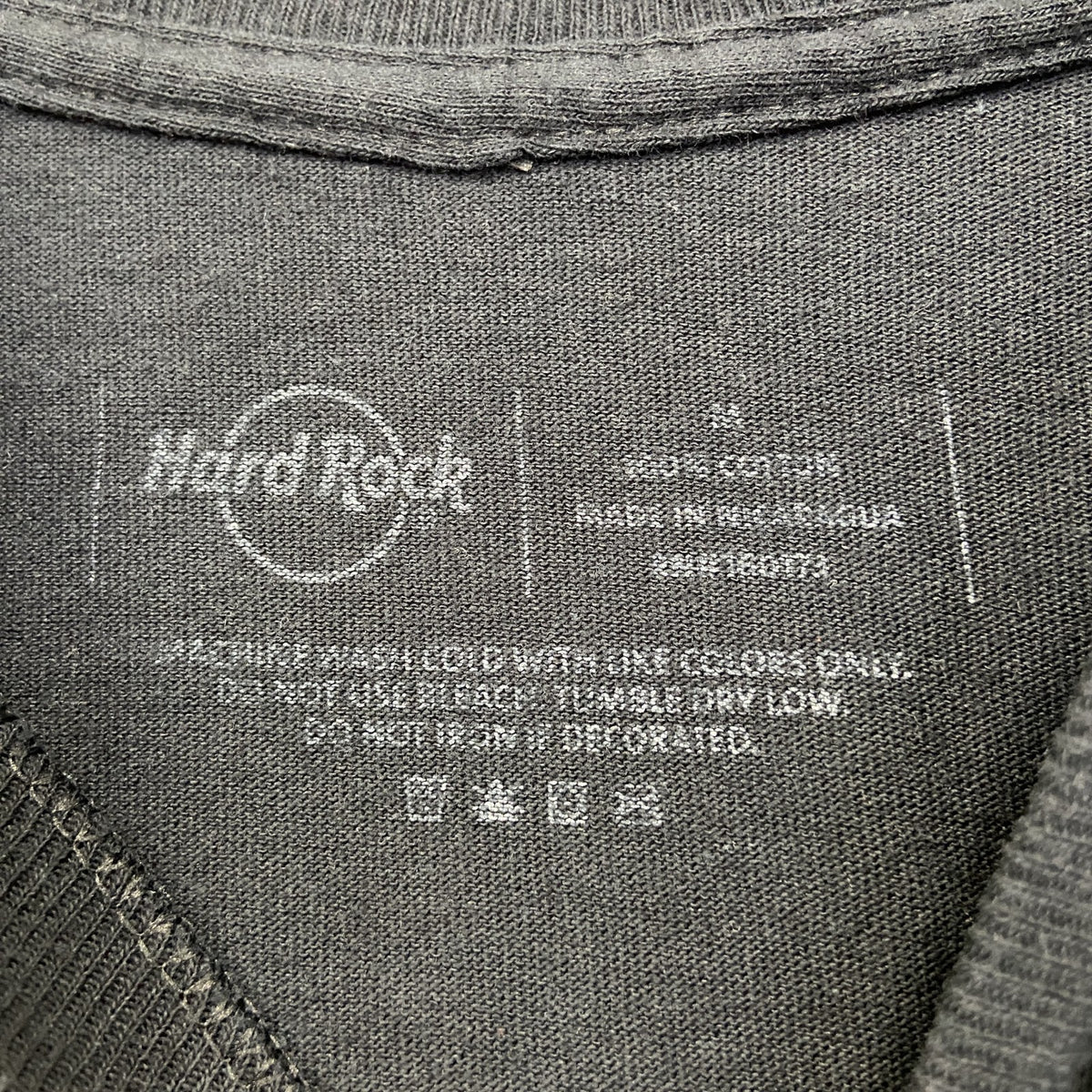 UNITY by Hard Rock　ハードロック　半袖プリントTシャツ　黒　ブラック　クルーネック　Mサイズ　古着