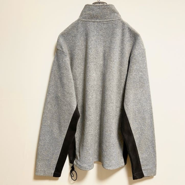 OLDNAVY　オールドネイビー　長袖ロゴワッペンスウェット　ハーフジップトレーナー　グレー　灰色　秋冬服　Sサイズ　古着