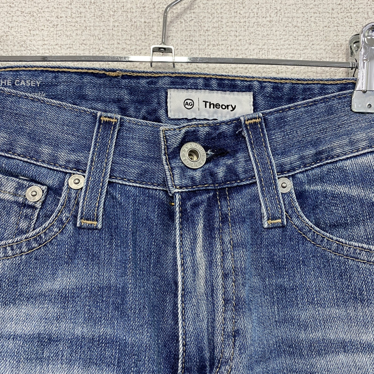 Theory　セオリー　デニムパンツ/ジーンズ　縦落ち　鬼ヒゲ　フェード　ジップフライ　インディゴ　23サイズ　古着