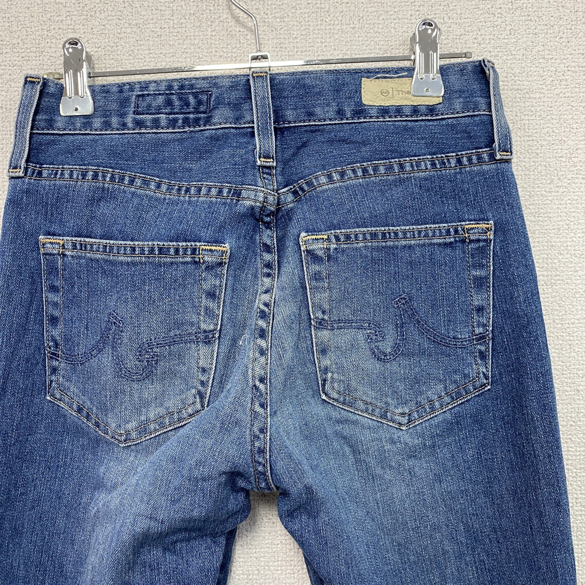 Theory　セオリー　デニムパンツ/ジーンズ　縦落ち　鬼ヒゲ　フェード　ジップフライ　インディゴ　23サイズ　古着