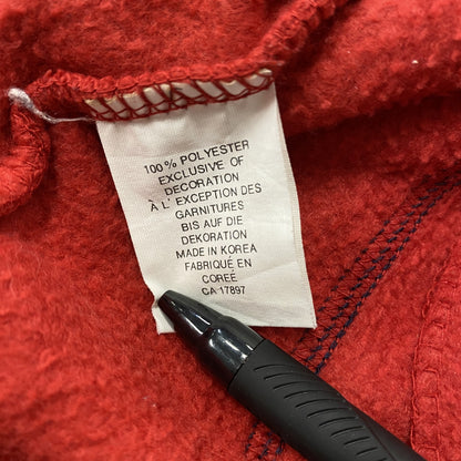 ～00s　GAP　ギャップ　フリースベスト/ボアベスト　後ろポッケ付き　ヴィンテージ　赤　レッド　Sサイズ