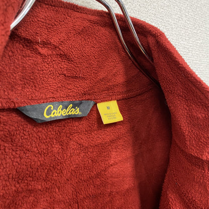 Cabela’ｓ　カベラス　フルジップフリースジャケット/ボアジャケット　赤　レッド　Mサイズ