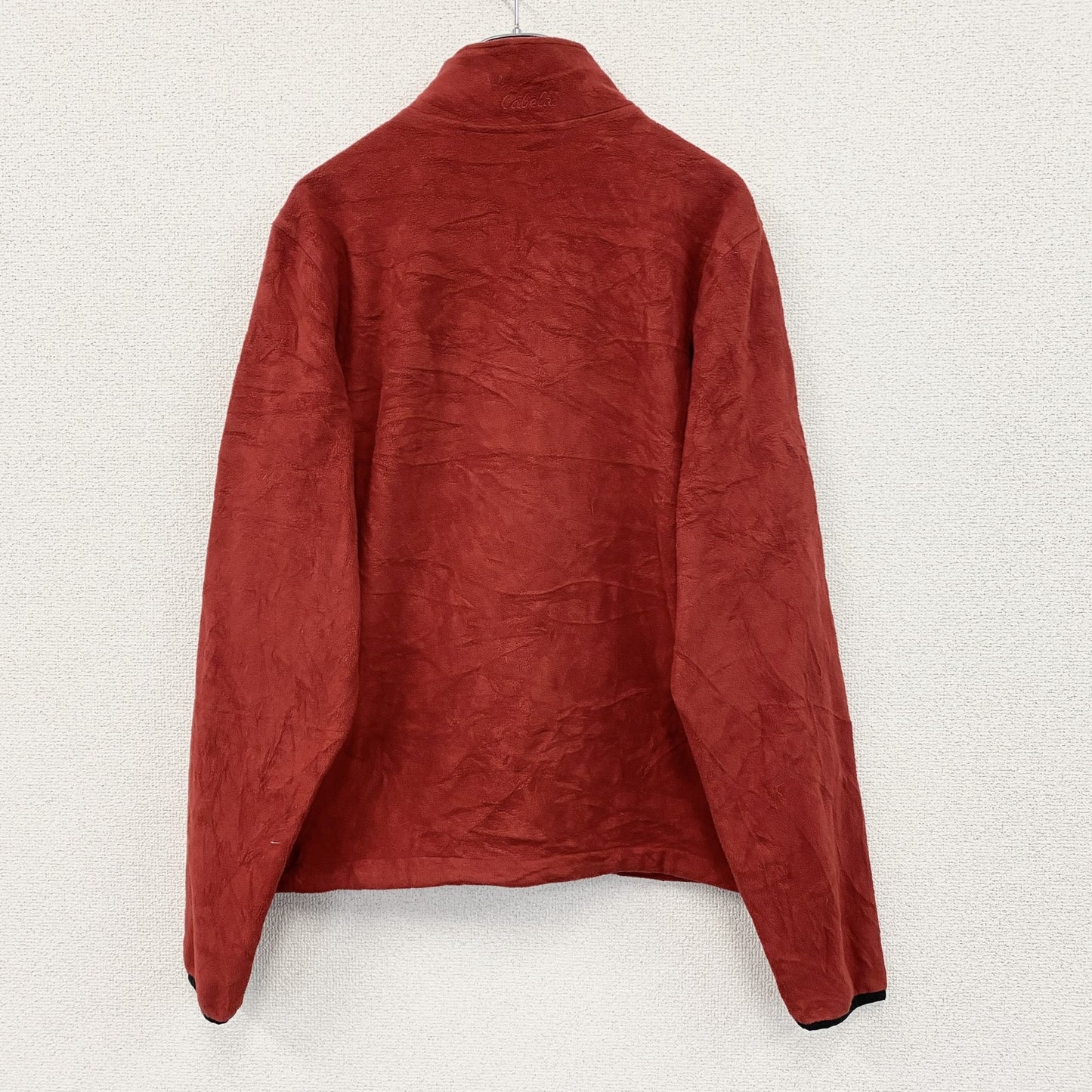 Cabela’ｓ　カベラス　フルジップフリースジャケット/ボアジャケット　赤　レッド　Mサイズ