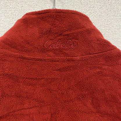 Cabela’ｓ　カベラス　フルジップフリースジャケット/ボアジャケット　赤　レッド　Mサイズ