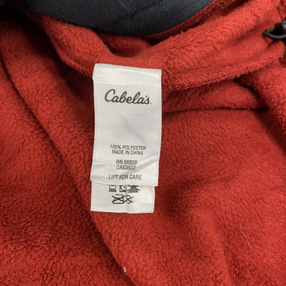 Cabela’ｓ　カベラス　フルジップフリースジャケット/ボアジャケット　赤　レッド　Mサイズ