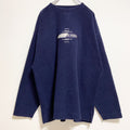 ～90s　GEAR FOR SPORTS　フリースプルオーバー　グレンビル州立大学　ネイビー　紺　2XLサイズ　　ヴィンテージ　古着
