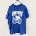 GIRDAN　ギルダン　半袖プリントTシャツ　シングルステッチ　ヴィンテージ　青　ブルー　Lサイズ　古着