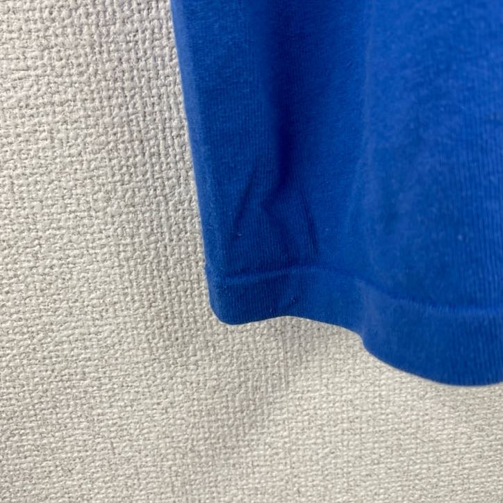 GIRDAN　ギルダン　半袖プリントTシャツ　シングルステッチ　ヴィンテージ　青　ブルー　Lサイズ　古着