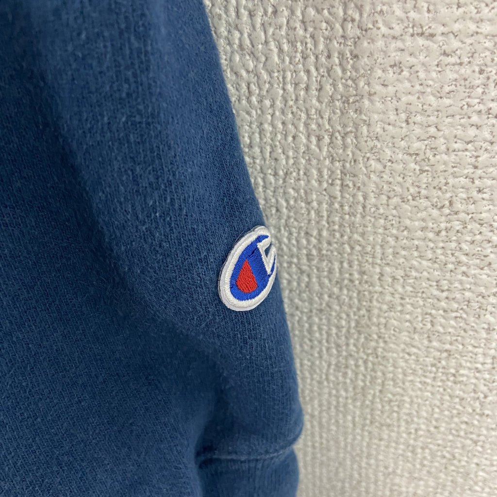 Champion　チャンピオン　リバースウィーブ　スウェットパーカー/フーディー　青　ブルー　Sサイズ　古着