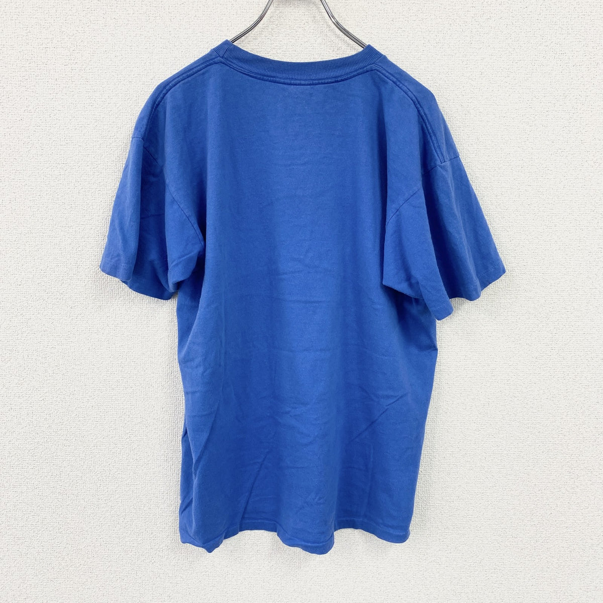 GIRDAN　ギルダン　半袖プリントTシャツ　シングルステッチ　ヴィンテージ　青　ブルー　Lサイズ　古着