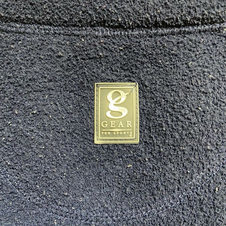 ～90s　GEAR FOR SPORTS　フリースプルオーバー　グレンビル州立大学　ネイビー　紺　2XLサイズ　　ヴィンテージ　古着