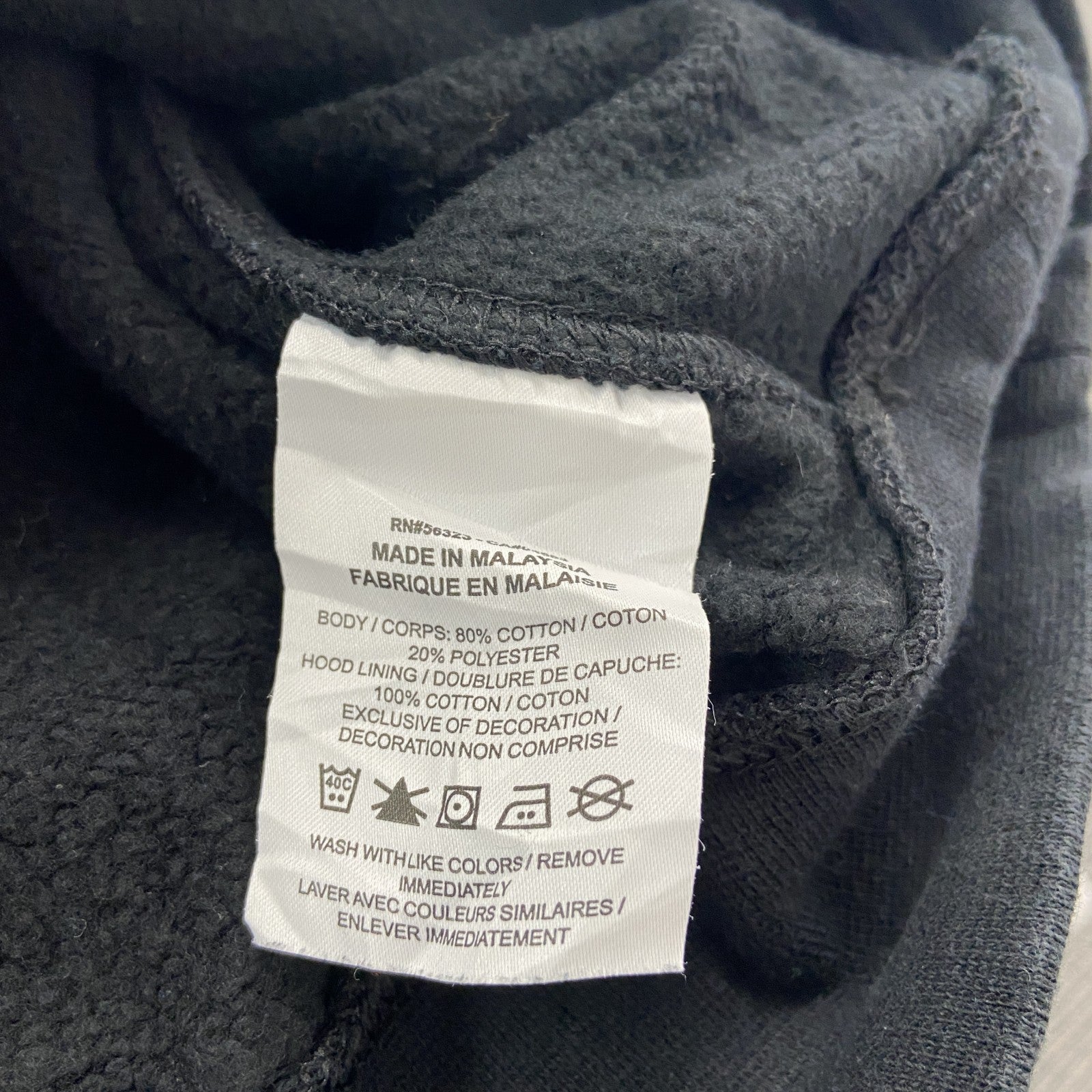 NIKE　ナイキ　スウェットパーカー/フーディー　リバースウィーブタイプ　スウッシュ　デカロゴ　黒　ブラック　Sサイズ　古着