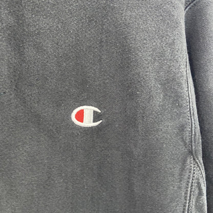 Champion　チャンピオン　リバースウィーブ　スウェットパーカー/フーディー　デカロゴ　黒　ブラック　Lサイズ
