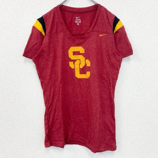 古着　used　NIKE　ナイキ　半袖カレッジプリントTシャツ　USC Trojans　USCトロージャンズ　赤　レッド