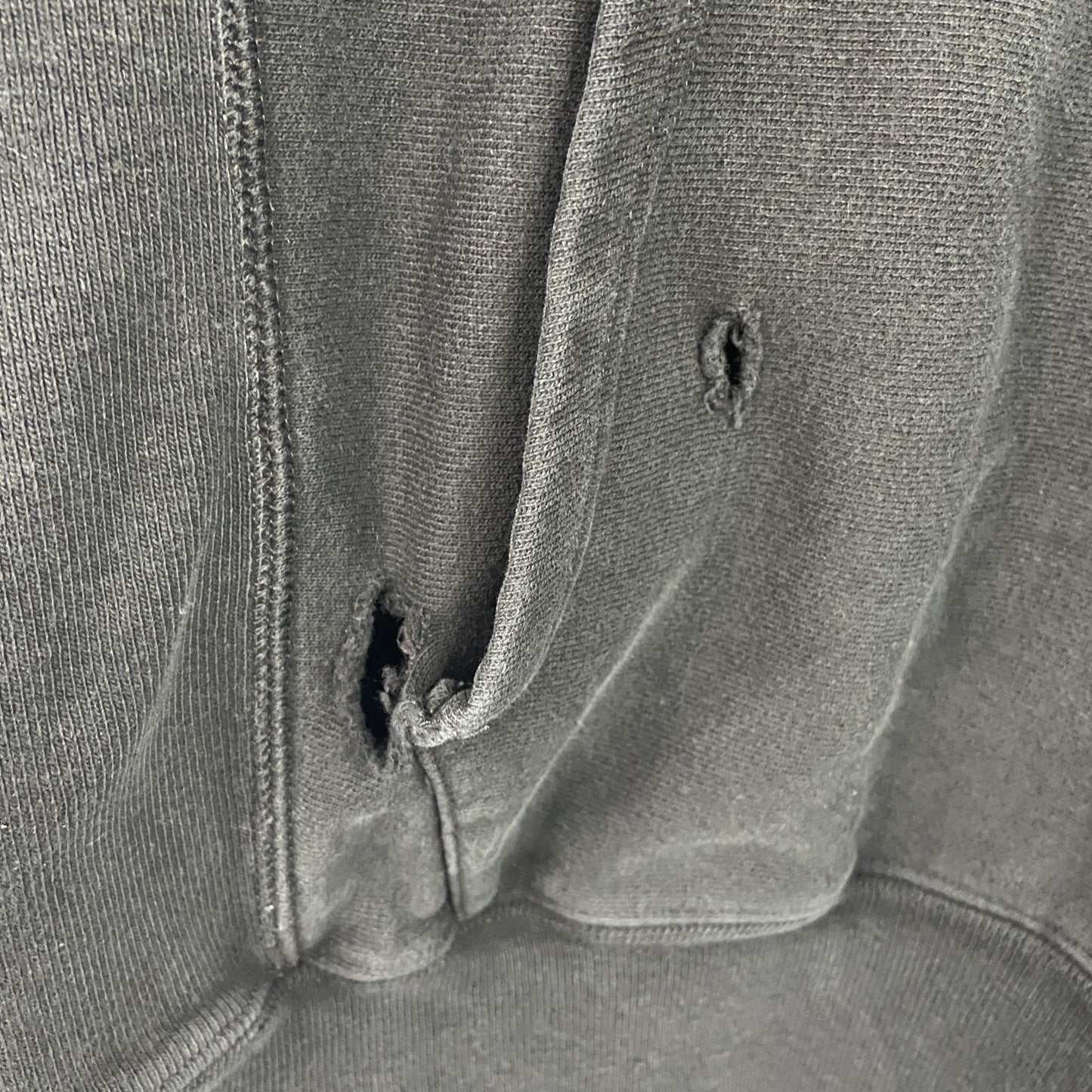 Champion　チャンピオン　リバースウィーブ　スウェットパーカー/フーディー　デカロゴ　黒　ブラック　Lサイズ