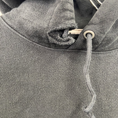 Champion　チャンピオン　リバースウィーブ　スウェットパーカー/フーディー　デカロゴ　黒　ブラック　Lサイズ