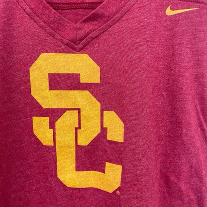 古着　used　NIKE　ナイキ　半袖カレッジプリントTシャツ　USC Trojans　USCトロージャンズ　赤　レッド