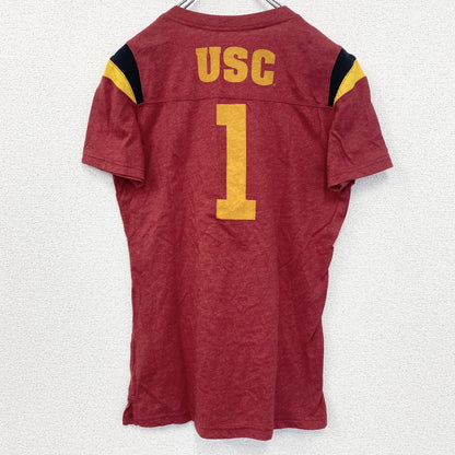 古着　used　NIKE　ナイキ　半袖カレッジプリントTシャツ　USC Trojans　USCトロージャンズ　赤　レッド