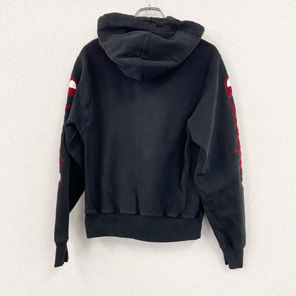 Champion　チャンピオン　リバースウィーブ　スウェットパーカー/フーディー　デカロゴ　黒　ブラック　Lサイズ