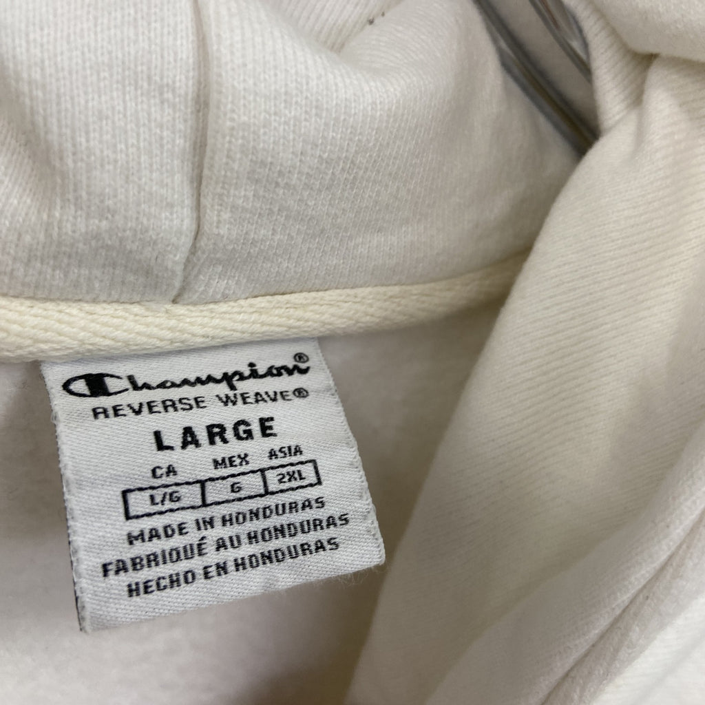 Champion　チャンピオン　リバースウィーブ　スウェットパーカー/フーディー　完全目無し　白　ホワイト　2XLサイズ　古着