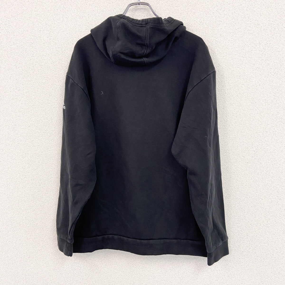 adidas　アディダス　スウェットパーカー/フーディー　パフォーマンスロゴ　黒　ブラック　XLサイズ　古着