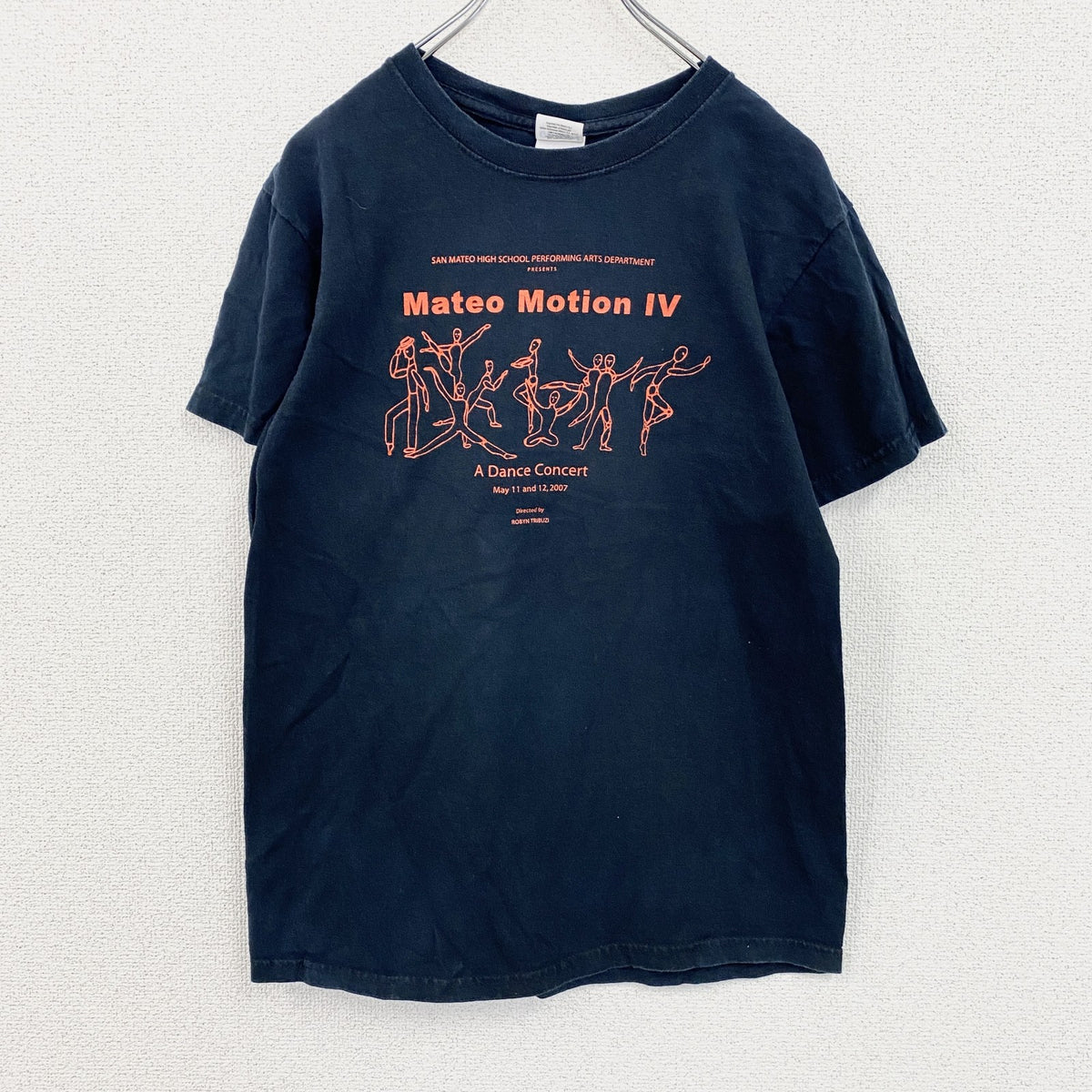00s　GILDAN　ギルダン　半袖プリントTシャツ　8連プリント　両面プリント　ダンス　ヴィンテージ　紺　ネイビー　Sサイズ　古着