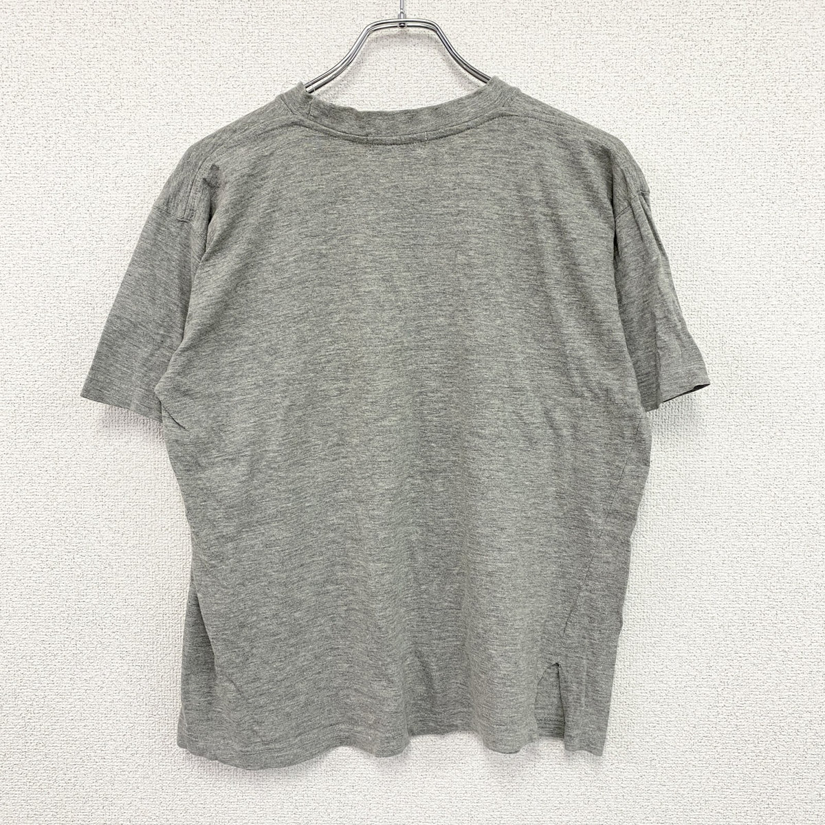 Lee　リー　半袖プリントTシャツ　デカロゴ　クルーネック　灰色　グレー　Ｍサイズ カットソー メンズ コットン 古着