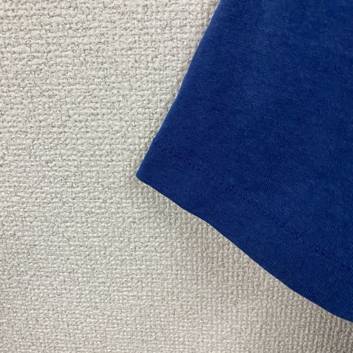 FRUIT OF THE LOOM　フルーツオブザルーム　半袖プリントTシャツ　ヴィンテージ　シングルステッチ　紺　ネイビー　XLサイズ カットソー メンズ コットン 古着