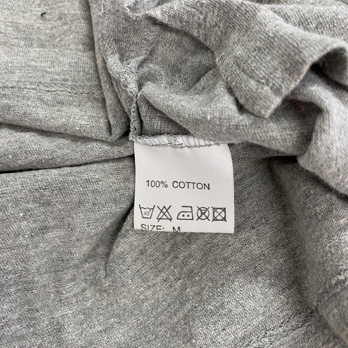 Lee　リー　半袖プリントTシャツ　デカロゴ　クルーネック　灰色　グレー　Ｍサイズ カットソー メンズ コットン 古着