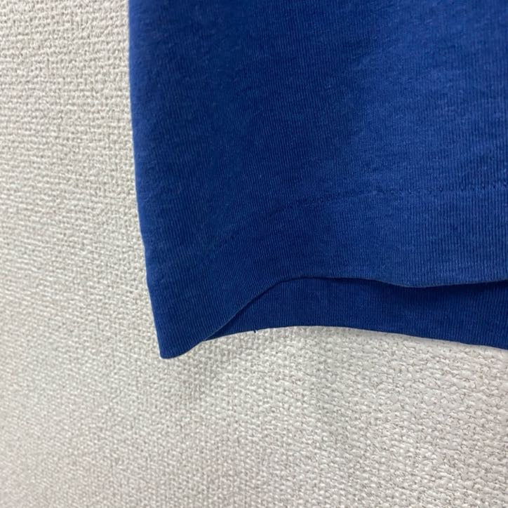 FRUIT OF THE LOOM　フルーツオブザルーム　半袖プリントTシャツ　ヴィンテージ　シングルステッチ　紺　ネイビー　XLサイズ カットソー メンズ コットン 古着