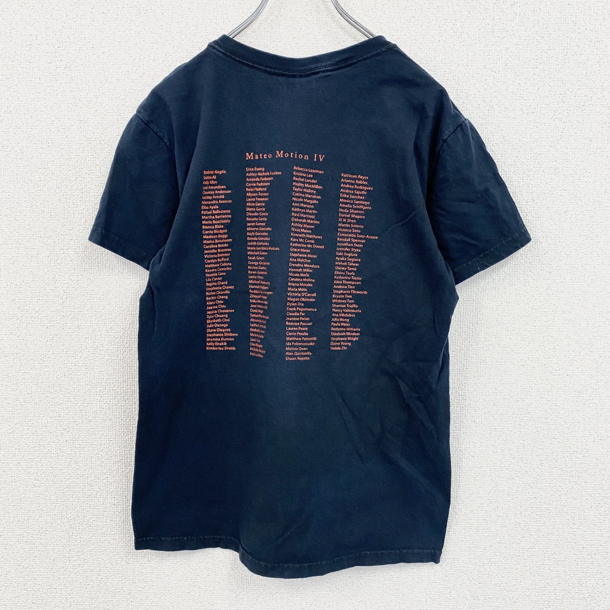 00s　GILDAN　ギルダン　半袖プリントTシャツ　8連プリント　両面プリント　ダンス　ヴィンテージ　紺　ネイビー　Sサイズ　古着
