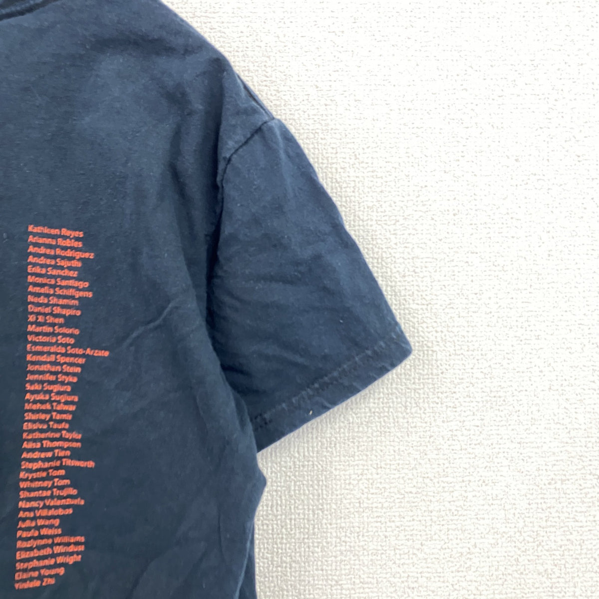 00s　GILDAN　ギルダン　半袖プリントTシャツ　8連プリント　両面プリント　ダンス　ヴィンテージ　紺　ネイビー　Sサイズ　古着