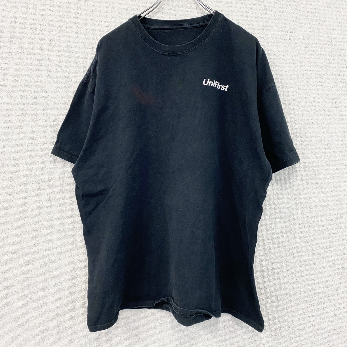 UniFirst　ユニファースト　半袖プリントTシャツ　企業T　黒　ブラック　古着