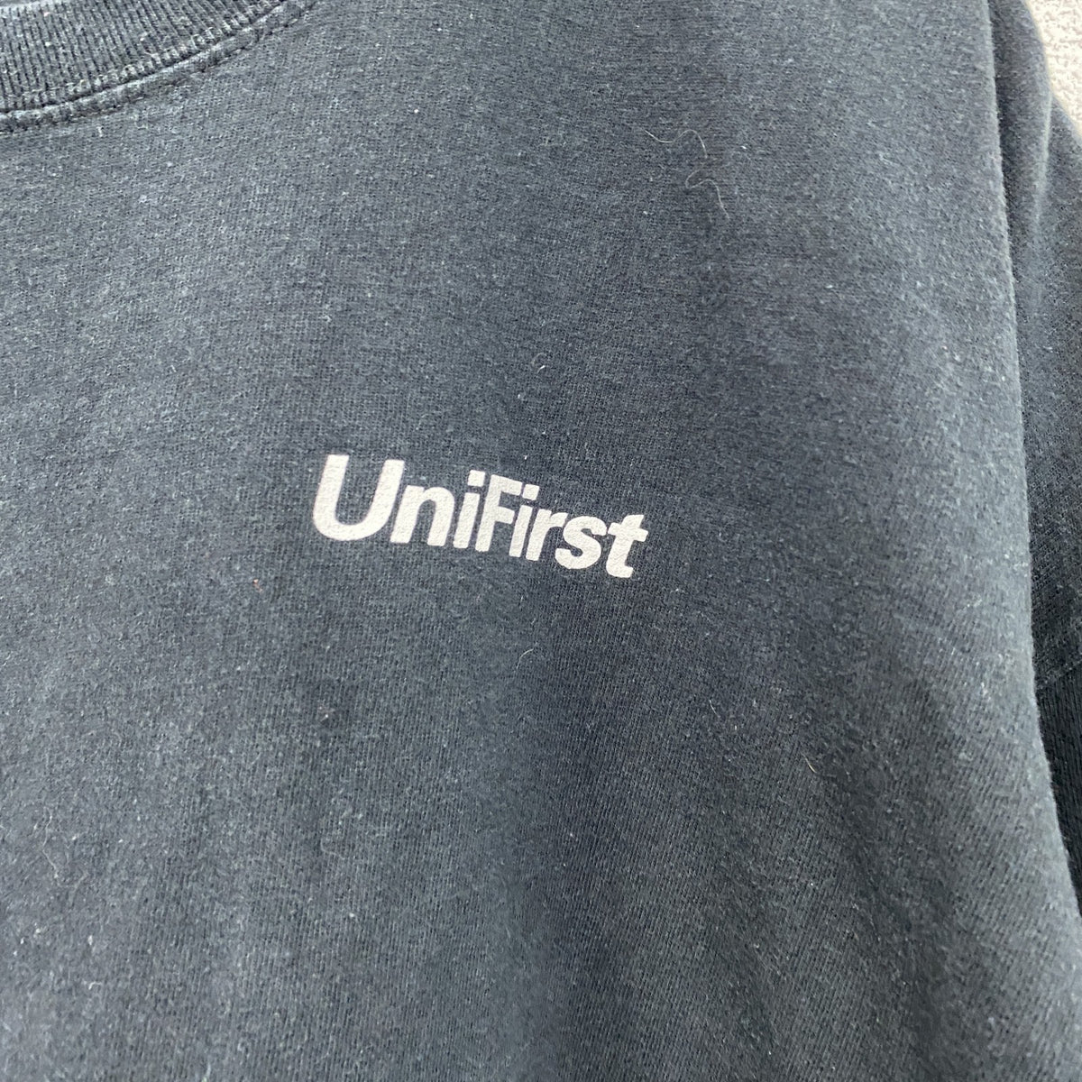 UniFirst　ユニファースト　半袖プリントTシャツ　企業T　黒　ブラック　古着
